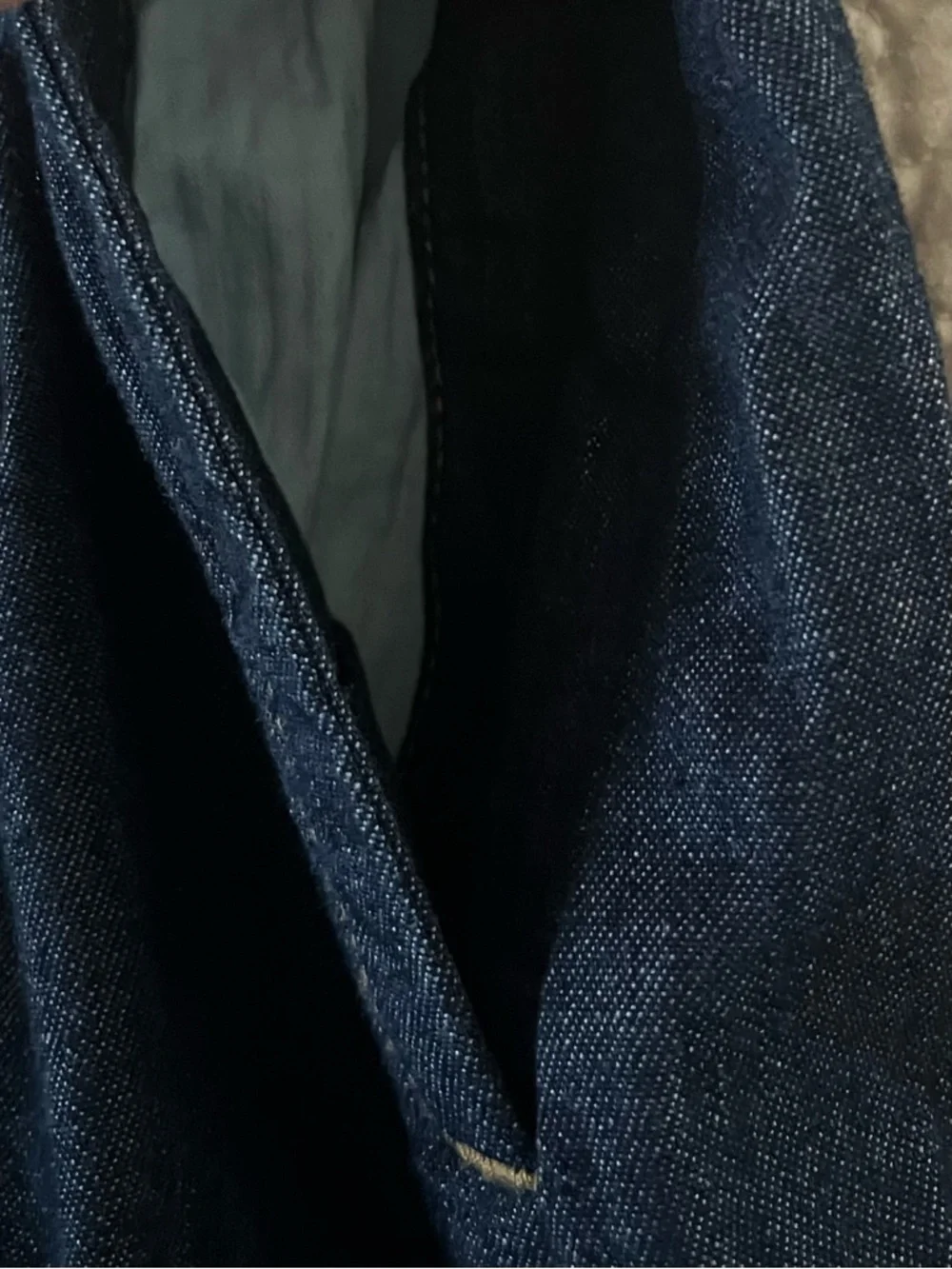 FREE ASSEMBLY Classic Dark Blue Denim Pleated Skirt - Picture 8 of 12